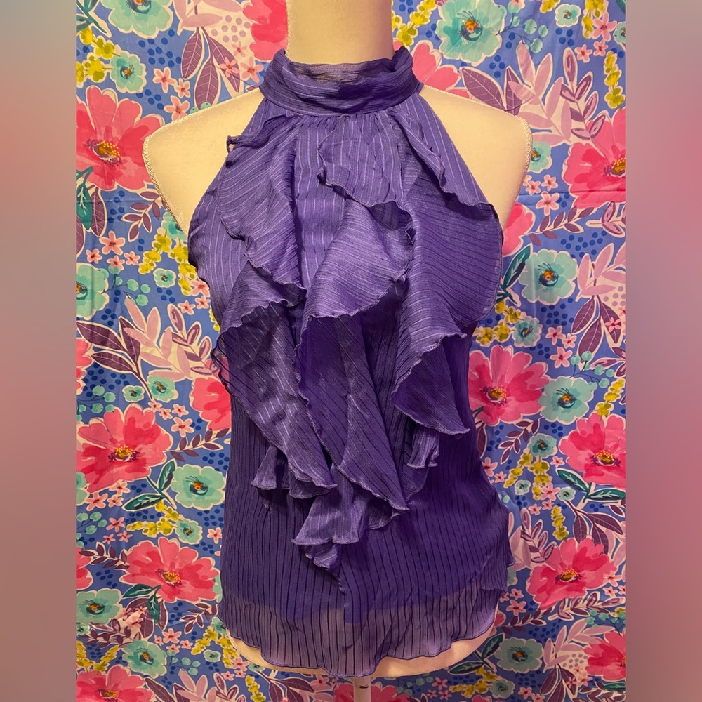 💕3 for $20💕 Halter Blouse with ruffles